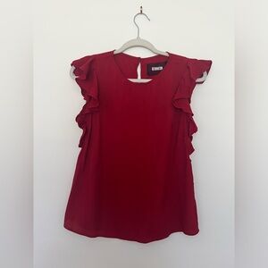 Reformation Magpie Crimson Top M